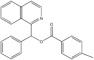 1-isoquinolinyl(phenyl)methyl 4-methylbenzoate Struktur