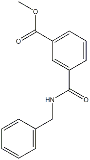 methyl 3-[(benzylamino)carbonyl]benzoate Struktur