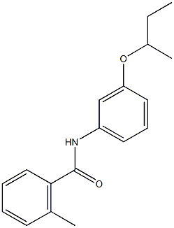 N-[3-(sec-butoxy)phenyl]-2-methylbenzamide Struktur