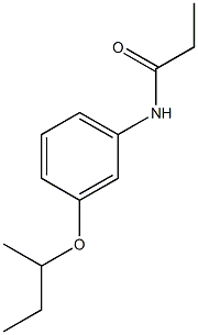 N-[3-(sec-butoxy)phenyl]propanamide Struktur