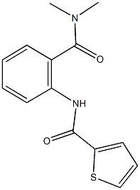 N-{2-[(dimethylamino)carbonyl]phenyl}-2-thiophenecarboxamide Struktur