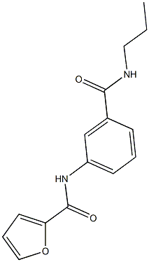 N-{3-[(propylamino)carbonyl]phenyl}-2-furamide Struktur