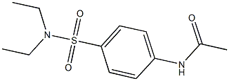 N-{4-[(diethylamino)sulfonyl]phenyl}acetamide Struktur