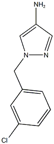 1-[(3-chlorophenyl)methyl]-1H-pyrazol-4-amine Struktur