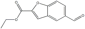 ethyl 5-formyl-1-benzofuran-2-carboxylate Struktur