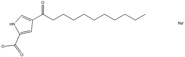 sodium 4-undecanoyl-1H-pyrrole-2-carboxylate Struktur