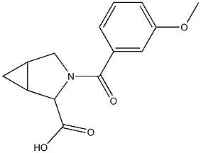 3-(3-methoxybenzoyl)-3-azabicyclo[3.1.0]hexane-2-carboxylic acid Struktur