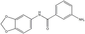 3-amino-N-(2H-1,3-benzodioxol-5-yl)benzamide Struktur