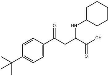 4-[4-(tert-butyl)phenyl]-2-(cyclohexylamino)-4-oxobutanoic acid Struktur