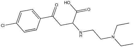 4-(4-chlorophenyl)-2-{[2-(diethylamino)ethyl]amino}-4-oxobutanoic acid Struktur