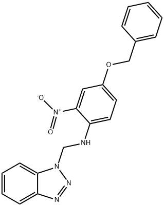 N-((1H-Benzo[D][1,2,3]Triazol-1-Yl)Methyl)-4-(Benzyloxy)-2-Nitroaniline Struktur