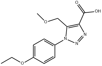 1-(4-ethoxyphenyl)-5-(methoxymethyl)-1H-1,2,3-triazole-4-carboxylic acid Struktur