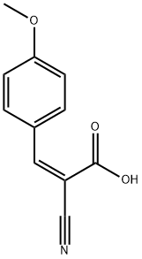 (2Z)-2-cyano-3-(4-methoxyphenyl)prop-2-enoic acid Struktur