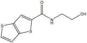 N-(2-hydroxyethyl)thieno[3,2-b]thiophene-2-carboxamide Struktur