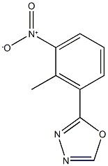 2-(2-methyl-3-nitrophenyl)-1,3,4-oxadiazole Struktur