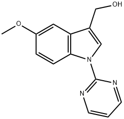 [5-methoxy-1-(pyrimidin-2-yl)-1H-indol-3-yl]methanol Struktur