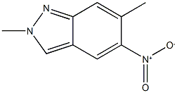 2,6-dimethyl-5-nitro-2H-indazole Struktur