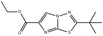 ethyl 2-(tert-butyl)imidazo[2,1-b][1,3,4]thiadiazole-6-carboxylate Struktur