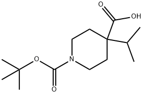 N-BOC-4-異丙基-4-哌啶甲酸, 1093396-57-6, 結(jié)構(gòu)式