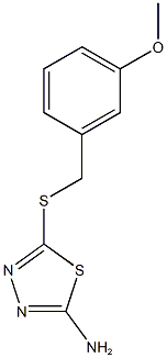 5-{[(3-methoxyphenyl)methyl]sulfanyl}-1,3,4-thiadiazol-2-amine Struktur