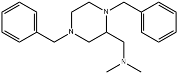 (1,4-dibenzylpiperazin-2-yl)-n,n-dimethylmethanamine Struktur