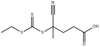 4-Cyano-4-[(ethylsulfanylthiocarbonyl)sulfanyl]pentanoic acid, Min. 97% Struktur