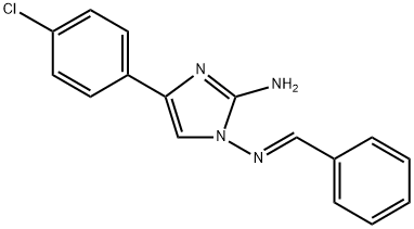 (1E)-4-(4-chlorophenyl)-N1-(phenylmethylidene)-1H-imidazole-1,2-diamine Struktur