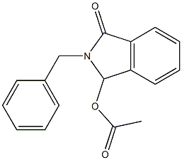 2-benzyl-3-oxo-2,3-dihydro-1H-isoindol-1-yl acetate Struktur