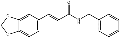 (2E)-3-(2H-1,3-benzodioxol-5-yl)-N-benzylprop-2-enamide Struktur