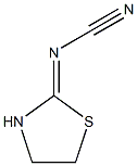 {[(2Z)-1,3-thiazolidin-2-ylidene]amino}formonitrile Struktur