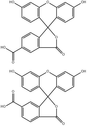 3',6'-Dihydroxy-3-oxo-3H-spiro[isobenzofuran-1,9'-xanthene]-5-carboxylic acid compound with 3',6'-dihydroxy-3-oxo-3H-spiro[isobenzofuran-1,9'-xanthene]-6-carboxylic acid (1:1) Struktur