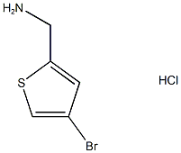 4-bromo-2-Thiophenemethanamine, hydrochloride (1:1) Struktur