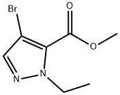 4-溴-1-乙基-1H-吡唑-5-羧酸甲酯 結(jié)構(gòu)式