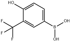 4-hydroxy-3-(trifluoromethyl)phenylboronic acid Struktur