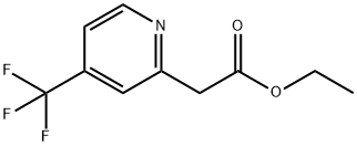 Ethyl 2-(4-(trifluoromethyl)pyridin-2-yl)acetate Struktur