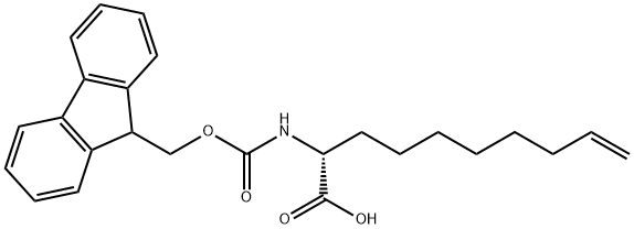 (R)-N-Fmoc-2-(7'-octenyl)glycine Struktur