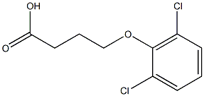 4-(2,6-dichlorophenoxy)butanoic acid Struktur