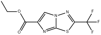 ethyl 2-(trifluoromethyl)imidazo[2,1-b][1,3,4]thiadiazole-6-carboxylate Struktur