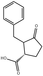 (1S)-2-benzyl-3-oxocyclopentane-1-carboxylic acid Struktur