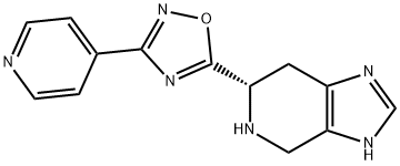 (S)-3-(pyridin-4-yl)-5-(4,5,6,7-tetrahydro-3H-imidazo[4,5-c]pyridin-6-yl)-1,2,4-oxadiazole Struktur