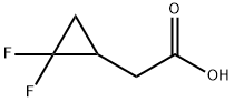 2‐(2,2‐difluorocyclopropyl)acetic acid Struktur