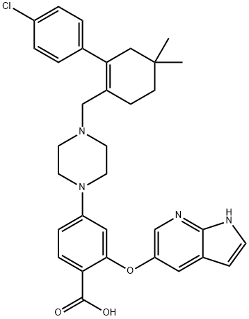 2-((1H-Pyrrolo[2,3-b]pyridin-5-yl)oxy)-4-(4-((4'-chloro-5,5-dimethyl-3,4,5,6-tetrahydro-[1,1'-biphenyl]-2-yl)methyl)piperazin-1-yl)benzoic acid