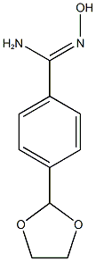 (Z)-4-(1,3-dioxolan-2-yl)-N'-hydroxybenzene-1-carboximidamide Struktur