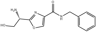 (S)-2-(1-amino-2-hydroxyethyl)-N-benzyloxazole-4-carboxamide Struktur