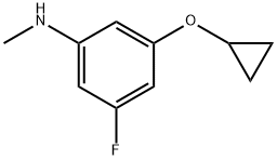 3-fluoror-5-bromophenyl cyclopropyl ether Struktur