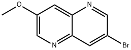 3-bromo-7-methoxy-1,5-naphthyridine Struktur