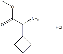 Cyclobutaneacetic acid, α-amino-, methyl ester, (αR)- Struktur