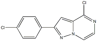 4-CHLORO-2-(4-CHLORO)-PHENYLPYRAZOLO[1.5-A]PYRAZINE Struktur