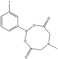 2-(3-Bromophenyl)-6-methyl-1,3,6,2-dioxazaborocane-4,8-dione Struktur