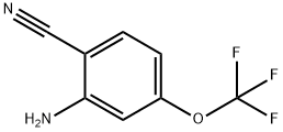 2-amino-4-(trifluoromethoxy)benzonitrile Struktur